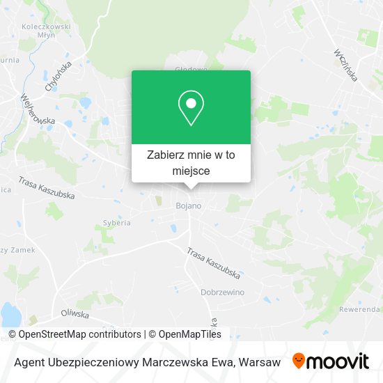 Mapa Agent Ubezpieczeniowy Marczewska Ewa