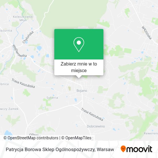 Mapa Patrycja Borowa Sklep Ogólnospożywczy