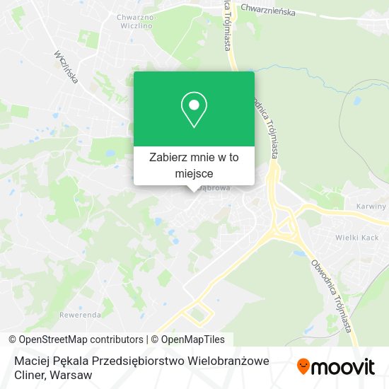 Mapa Maciej Pękala Przedsiębiorstwo Wielobranżowe Cliner