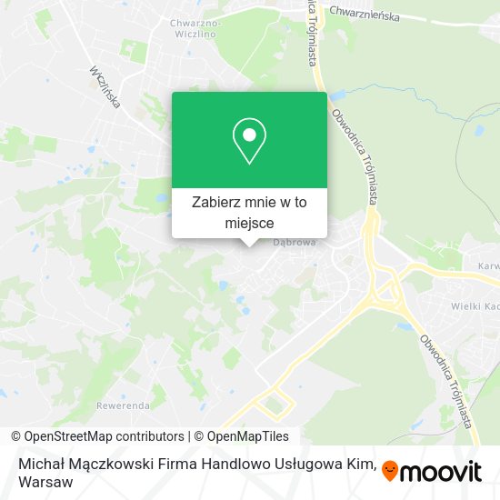 Mapa Michał Mączkowski Firma Handlowo Usługowa Kim