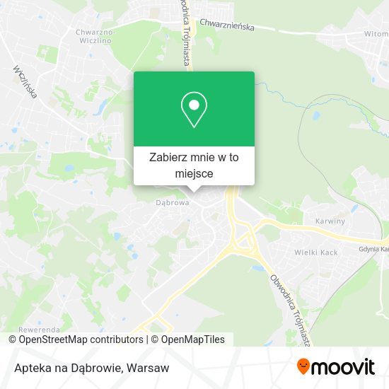 Mapa Apteka na Dąbrowie