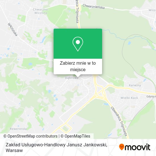 Mapa Zakład Usługowo-Handlowy Janusz Jankowski