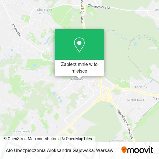 Mapa Ale Ubezpieczenia Aleksandra Gajewska