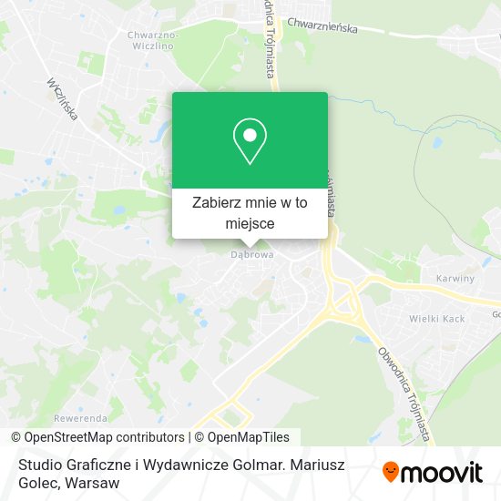 Mapa Studio Graficzne i Wydawnicze Golmar. Mariusz Golec