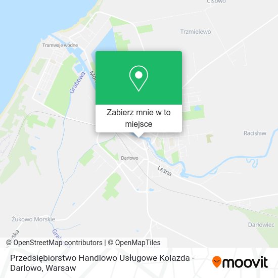 Mapa Przedsiębiorstwo Handlowo Usługowe Kolazda - Darlowo