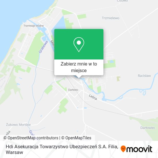 Mapa Hdi Asekuracja Towarzystwo Ubezpieczeń S.A. Filia