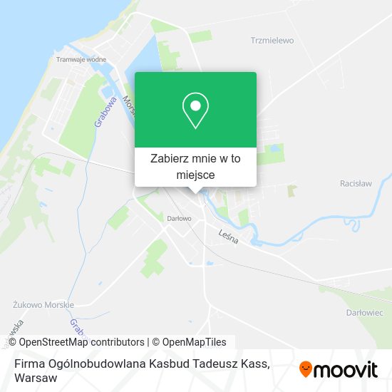 Mapa Firma Ogólnobudowlana Kasbud Tadeusz Kass