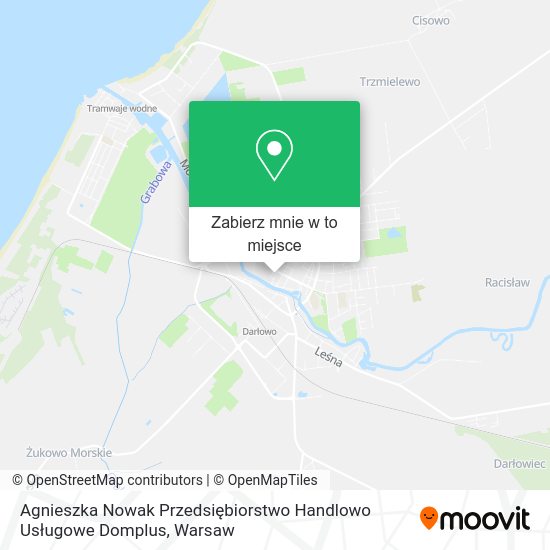Mapa Agnieszka Nowak Przedsiębiorstwo Handlowo Usługowe Domplus