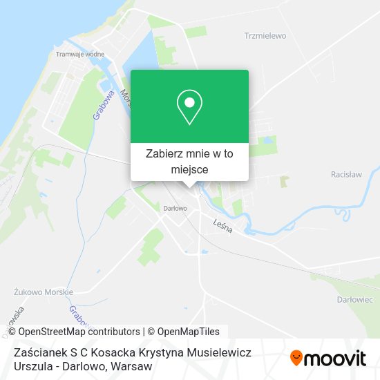 Mapa Zaścianek S C Kosacka Krystyna Musielewicz Urszula - Darlowo