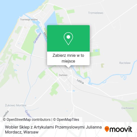 Mapa Wobler Sklep z Artykulami Przemyslowymi Julianna Mordacz