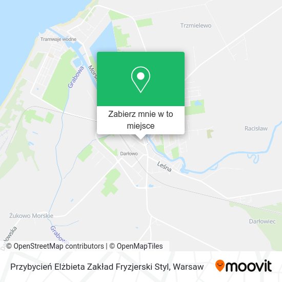 Mapa Przybycień Elżbieta Zakład Fryzjerski Styl