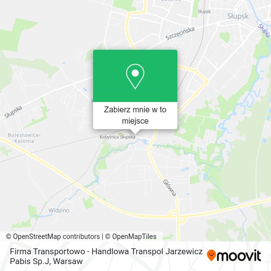 Mapa Firma Transportowo - Handlowa Transpol Jarzewicz Pabis Sp.J