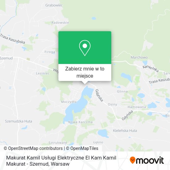 Mapa Makurat Kamil Usługi Elektryczne El Kam Kamil Makurat - Szemud