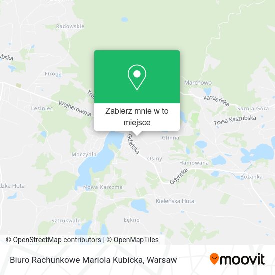 Mapa Biuro Rachunkowe Mariola Kubicka