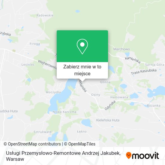 Mapa Usługi Przemysłowo-Remontowe Andrzej Jakubek