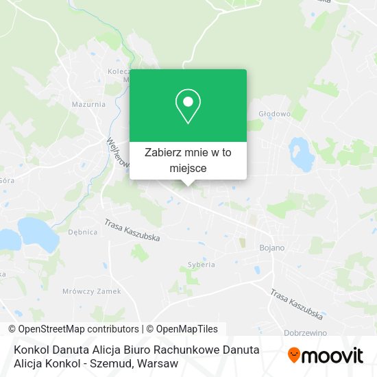 Mapa Konkol Danuta Alicja Biuro Rachunkowe Danuta Alicja Konkol - Szemud