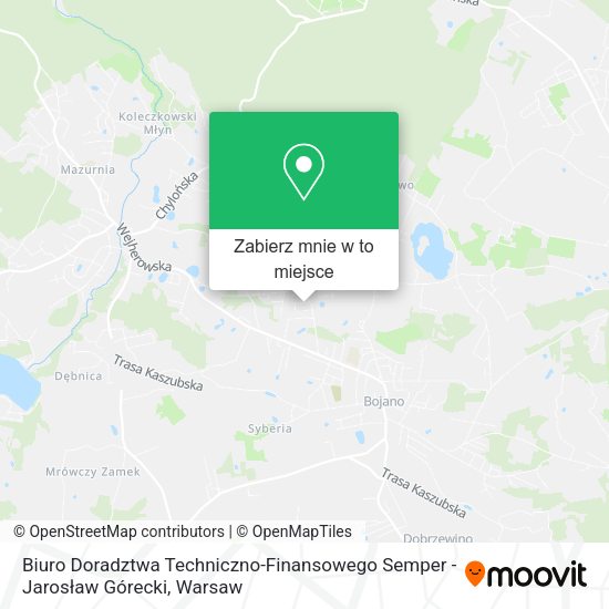 Mapa Biuro Doradztwa Techniczno-Finansowego Semper - Jarosław Górecki