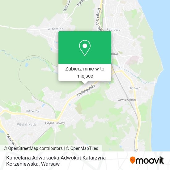 Mapa Kancelaria Adwokacka Adwokat Katarzyna Korzeniewska