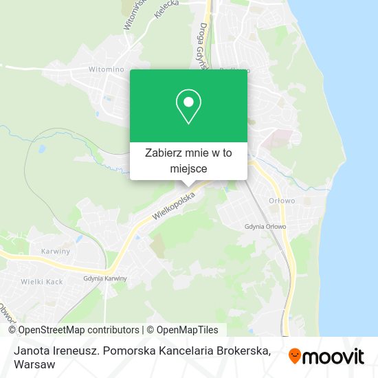 Mapa Janota Ireneusz. Pomorska Kancelaria Brokerska