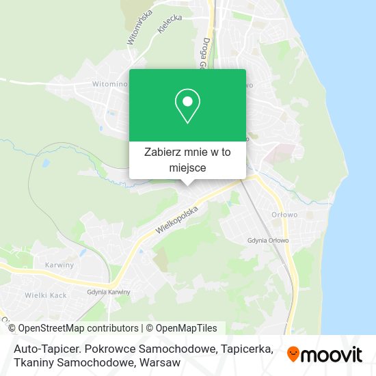 Mapa Auto-Tapicer. Pokrowce Samochodowe, Tapicerka, Tkaniny Samochodowe