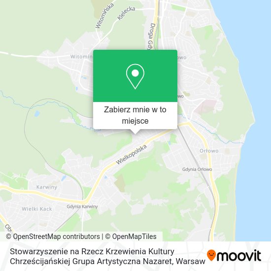 Mapa Stowarzyszenie na Rzecz Krzewienia Kultury Chrześcijańskiej Grupa Artystyczna Nazaret