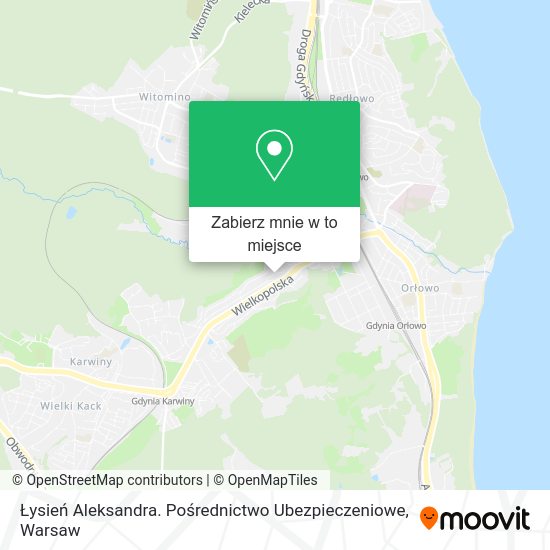 Mapa Łysień Aleksandra. Pośrednictwo Ubezpieczeniowe