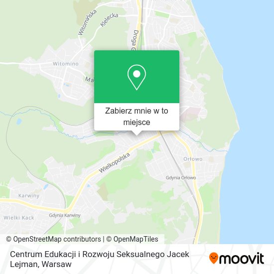 Mapa Centrum Edukacji i Rozwoju Seksualnego Jacek Lejman