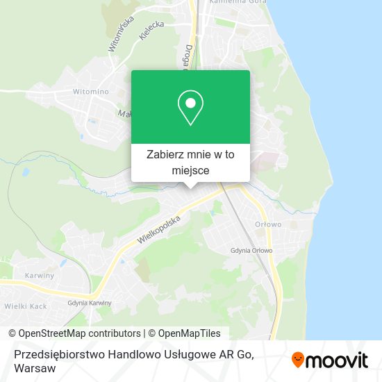 Mapa Przedsiębiorstwo Handlowo Usługowe AR Go