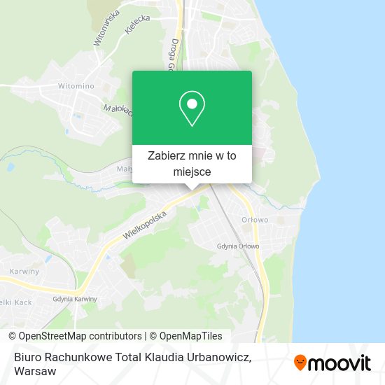 Mapa Biuro Rachunkowe Total Klaudia Urbanowicz