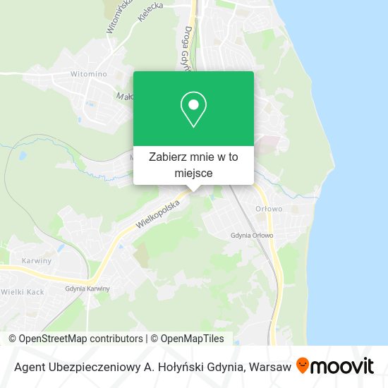 Mapa Agent Ubezpieczeniowy A. Hołyński Gdynia