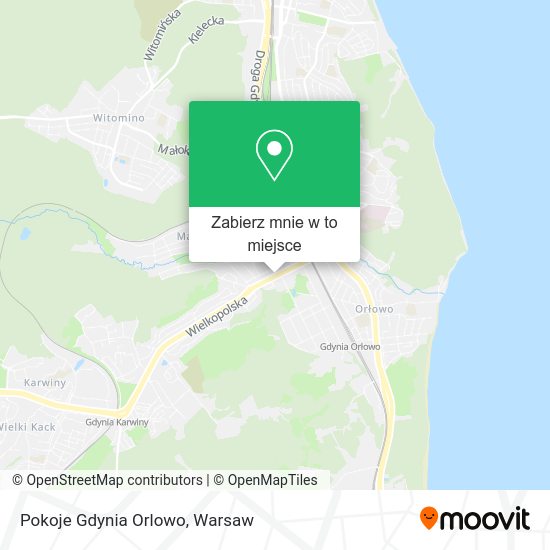 Mapa Pokoje Gdynia Orlowo