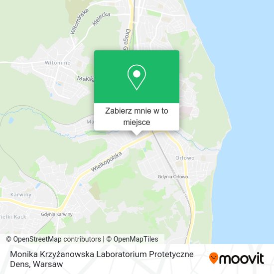 Mapa Monika Krzyżanowska Laboratorium Protetyczne Dens