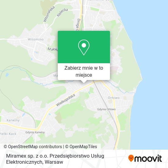 Mapa Miramex sp. z o.o. Przedsiębiorstwo Usług Elektronicznych