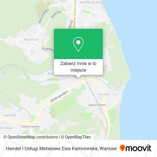 Mapa Handel i Usługi Metalowe Ewa Kamrowska