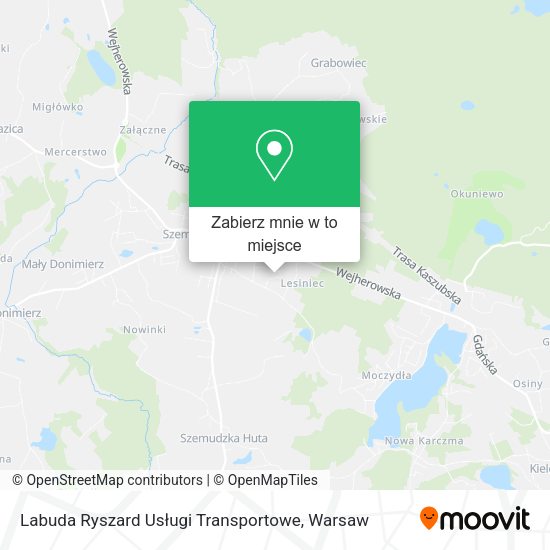 Mapa Labuda Ryszard Usługi Transportowe