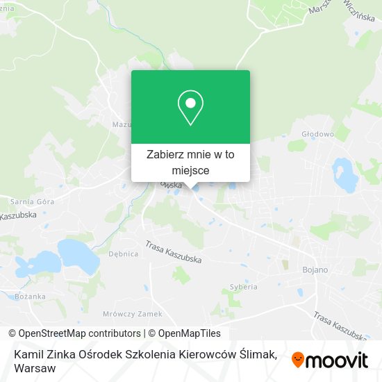 Mapa Kamil Zinka Ośrodek Szkolenia Kierowców Ślimak