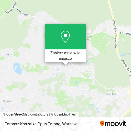 Mapa Tomasz Koszałka Ppuh Tomag