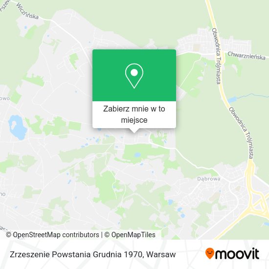 Mapa Zrzeszenie Powstania Grudnia 1970