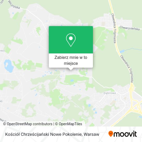 Mapa Kościół Chrześcijański Nowe Pokolenie