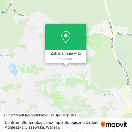 Mapa Centrum Stomatologiczno-Implantologiczne Cadent Agnieszka Olszewska