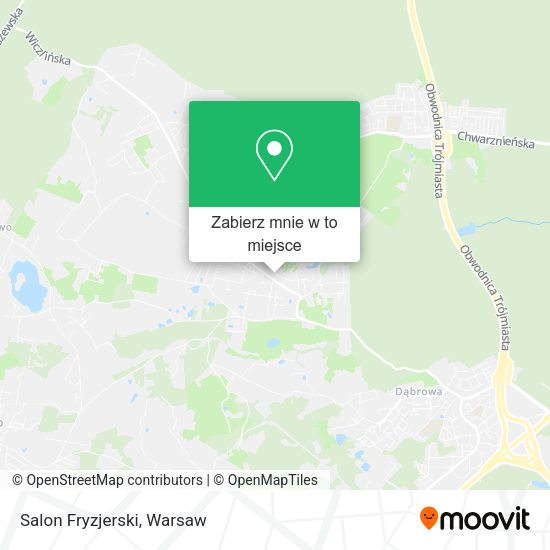 Mapa Salon Fryzjerski