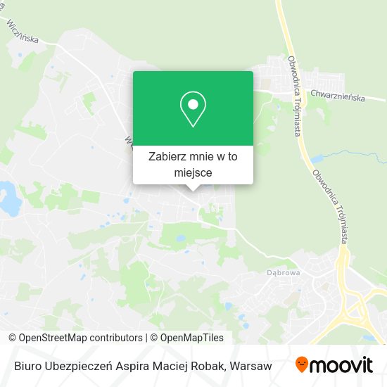 Mapa Biuro Ubezpieczeń Aspira Maciej Robak