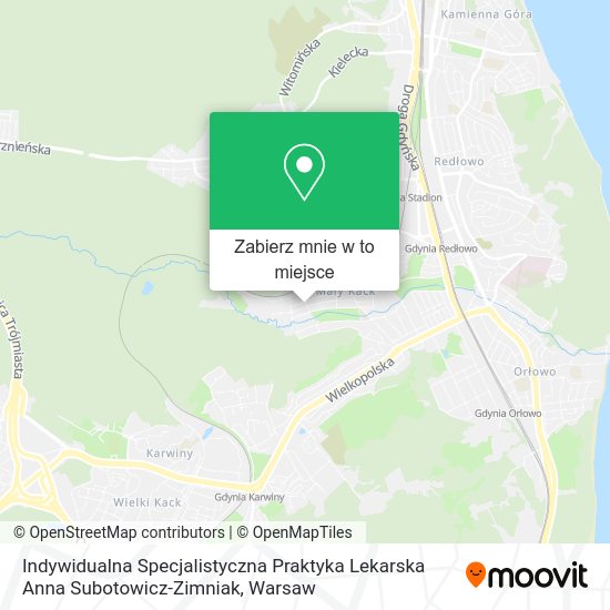 Mapa Indywidualna Specjalistyczna Praktyka Lekarska Anna Subotowicz-Zimniak