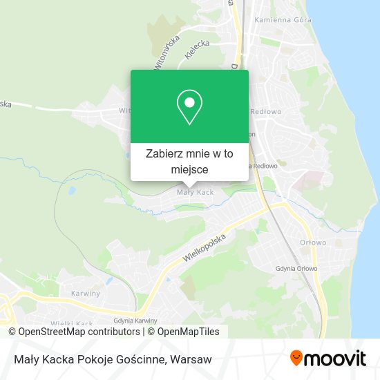 Mapa Mały Kacka Pokoje Gościnne