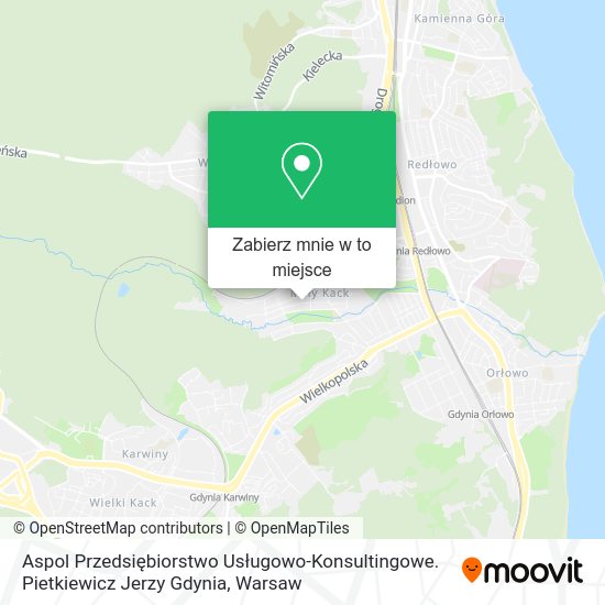 Mapa Aspol Przedsiębiorstwo Usługowo-Konsultingowe. Pietkiewicz Jerzy Gdynia