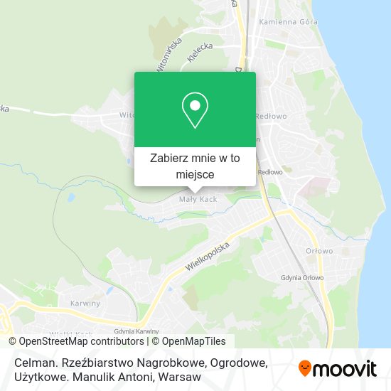 Mapa Celman. Rzeźbiarstwo Nagrobkowe, Ogrodowe, Użytkowe. Manulik Antoni