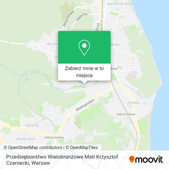 Mapa Przedsiębiorstwo Wielobranżowe Mati Krzysztof Czarnecki