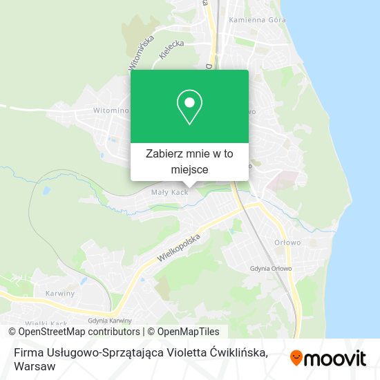 Mapa Firma Usługowo-Sprzątająca Violetta Ćwiklińska