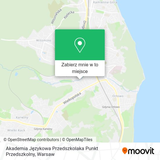 Mapa Akademia Językowa Przedszkolaka Punkt Przedszkolny