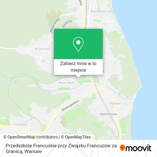 Mapa Przedszkole Francuskie przy Związku Francuzów za Granicą